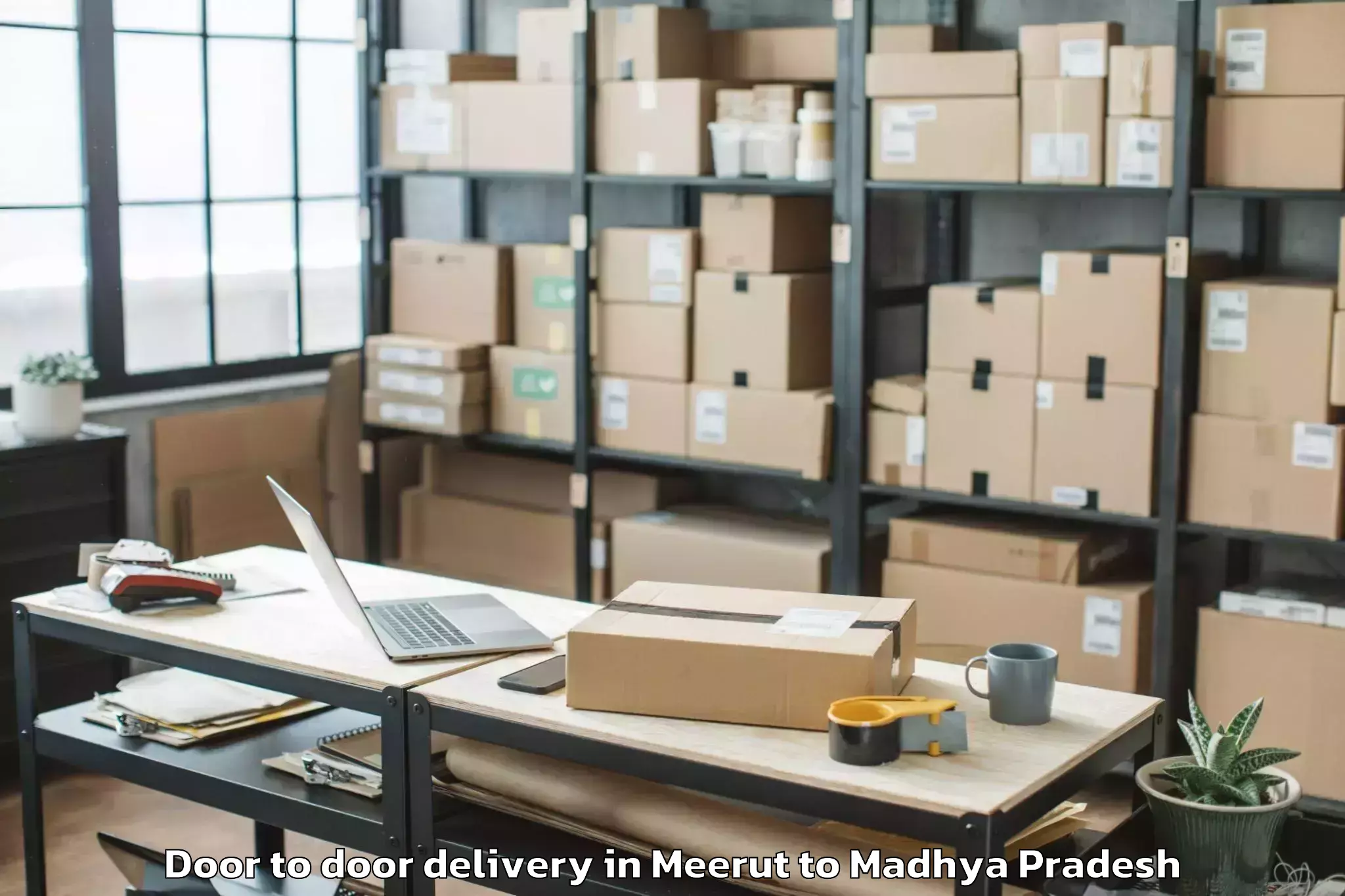 Reliable Meerut to Mauganj Door To Door Delivery